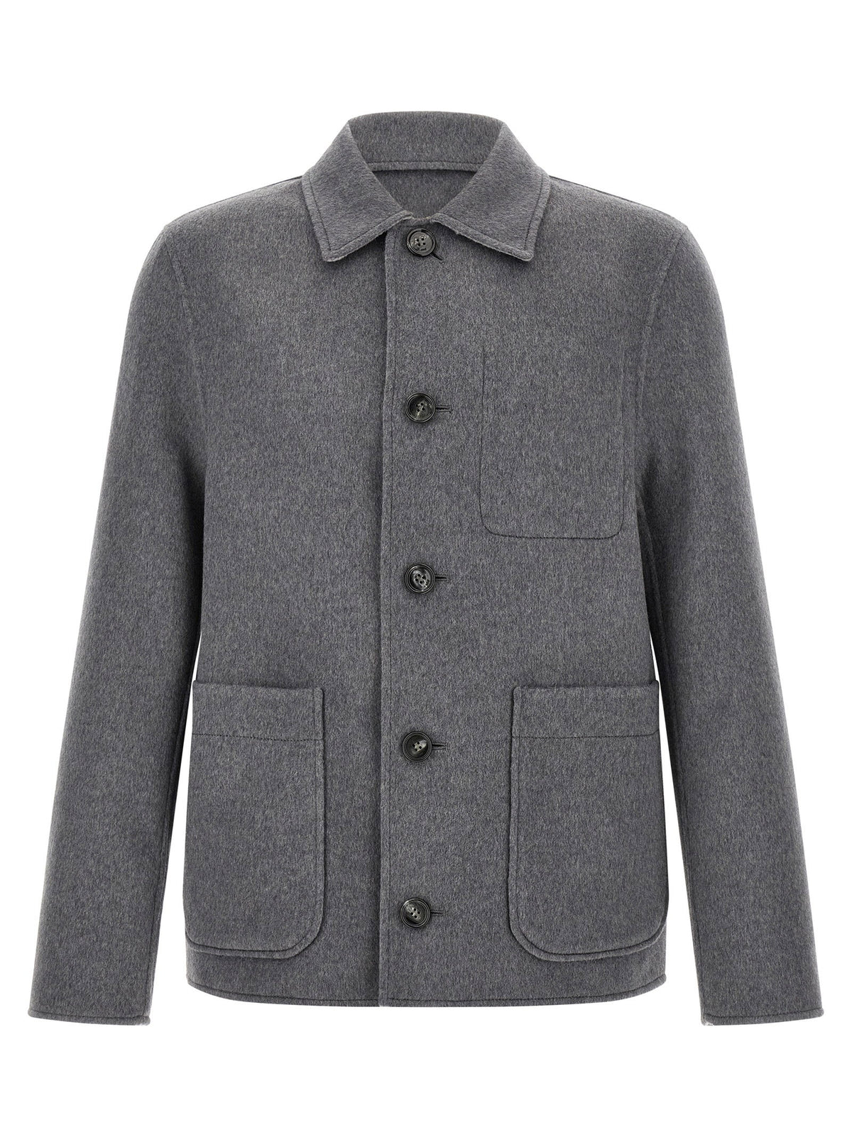 Ami Paris Grey Boule Jacket-Jackets-[Adult]-[Female]-M-2022 Online Blue Zone Planet