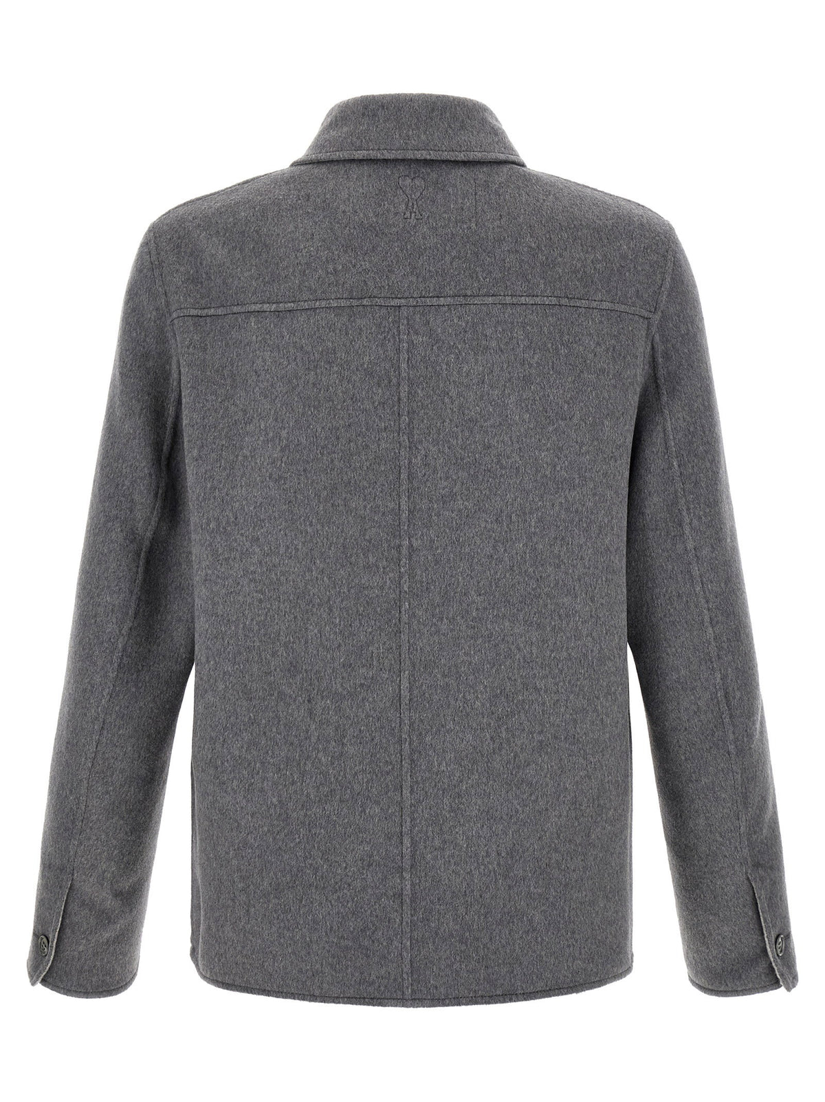 Ami Paris Grey Boule Jacket-Jackets-[Adult]-[Female]-2022 Online Blue Zone Planet