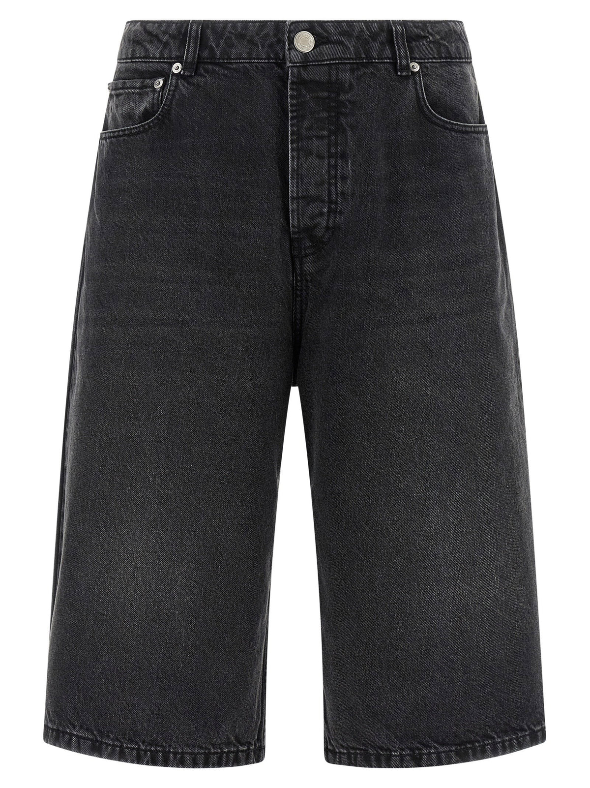 Ami Paris Denim Bermuda Shorts-Short Trousers-[Adult]-[Female]-32-Black-2022 Online Blue Zone Planet