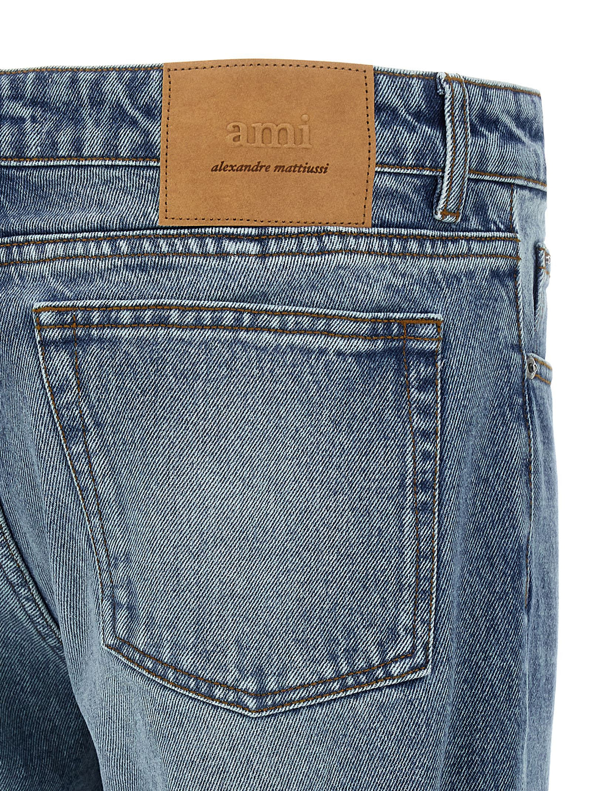 Ami Paris Denim Jeans-Jeans-[Adult]-[Female]-2022 Online Blue Zone Planet