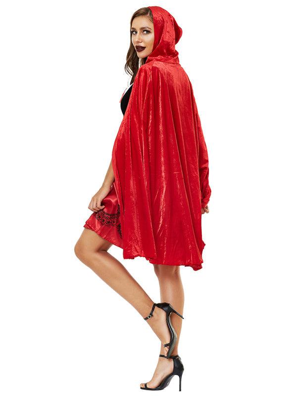 Halloween Cape Little Red Riding Hood Costume BLUE ZONE PLANET