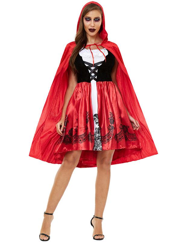 Halloween Cape Little Red Riding Hood Costume BLUE ZONE PLANET