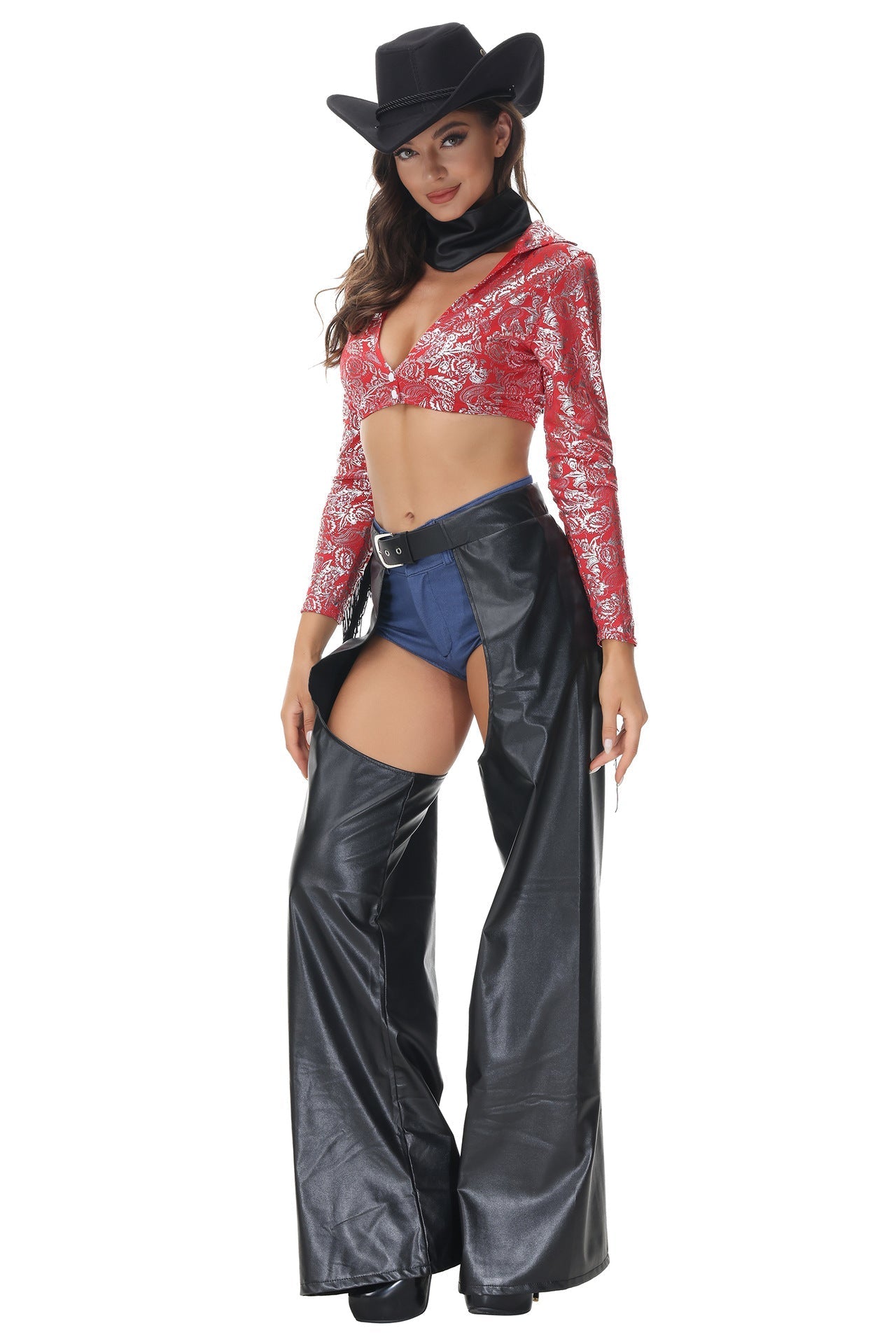 Black Fringe Bell Bottom Cowgirl Rodeo Outfit Western High Waisted Stretch Pants  Party Style -  Canada