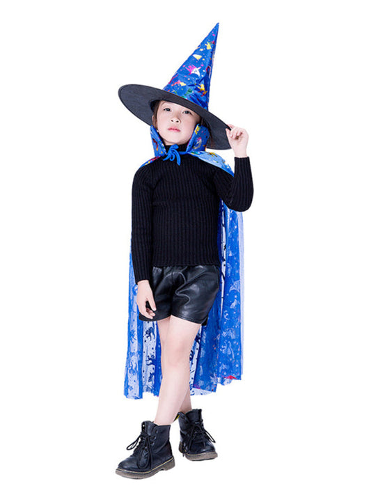 Halloween children's cape cosplay magic witch BLUE ZONE PLANET