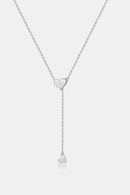 Heart 925 Sterling Silver Necklace-TOPS / DRESSES-[Adult]-[Female]-Silver-One Size-2022 Online Blue Zone Planet