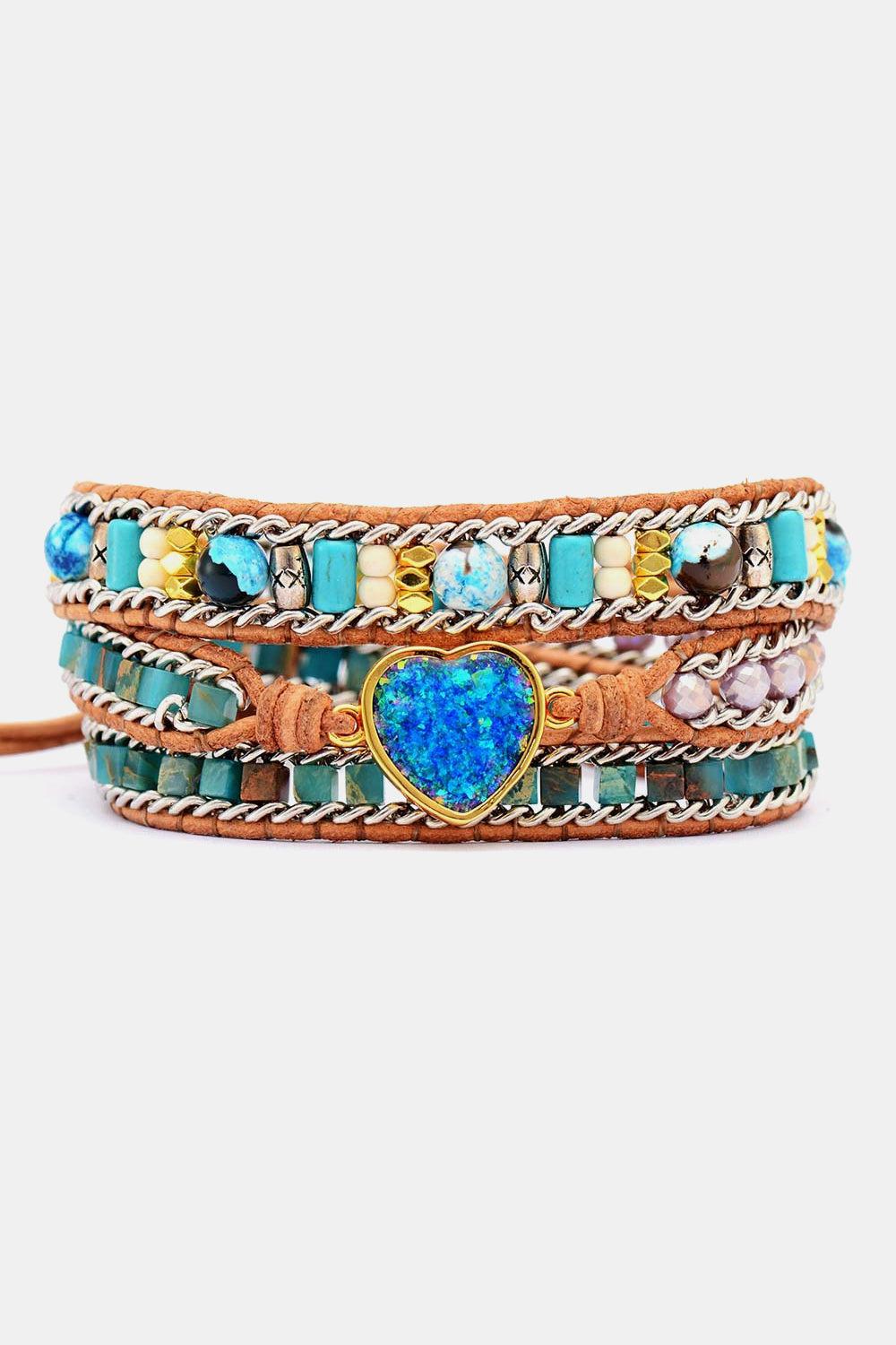 Heart Layered Bracelet BLUE ZONE PLANET