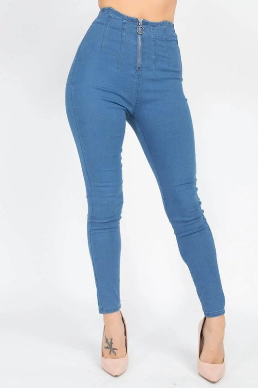 High Waist Denim Jeans Blue Zone Planet