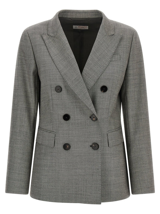 Alberto Biani Double-breasted Blazer-Jackets-[Adult]-[Female]-48 IT-2022 Online Blue Zone Planet
