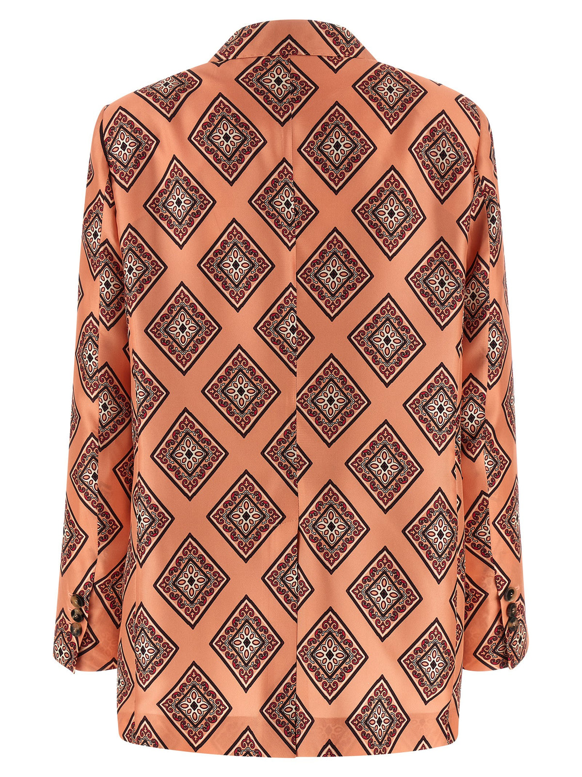 Alberto Biani Tie Print Blazer-Jackets-[Adult]-[Female]-2022 Online Blue Zone Planet