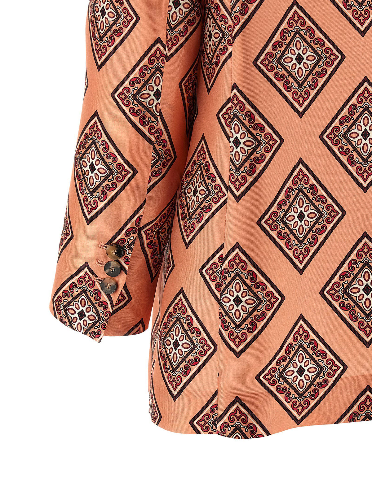 Alberto Biani Tie Print Blazer-Jackets-[Adult]-[Female]-2022 Online Blue Zone Planet