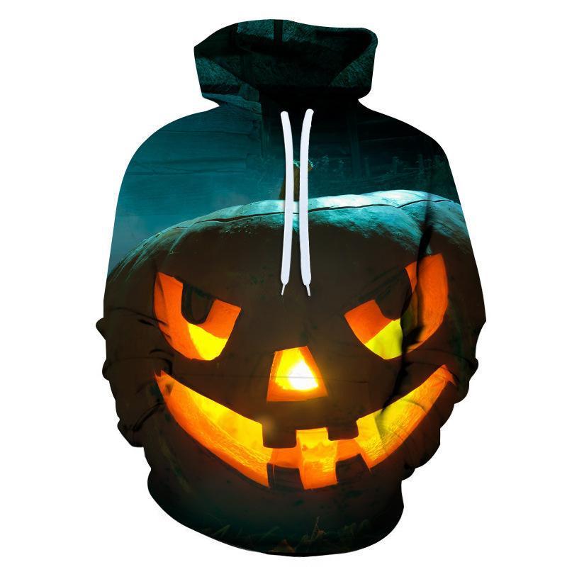 Blue Zone Planet | Pumpkin Halloween 3D digital printing hoodie-TOPS / DRESSES-[Adult]-[Female]-Pattern1-S-2022 Online Blue Zone Planet