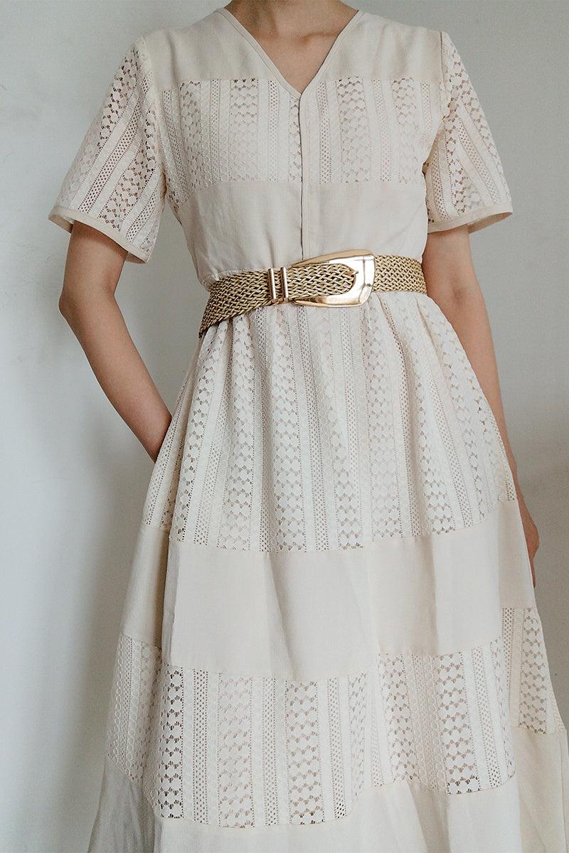 Irregular Buckle Braid Belt BLUE ZONE PLANET