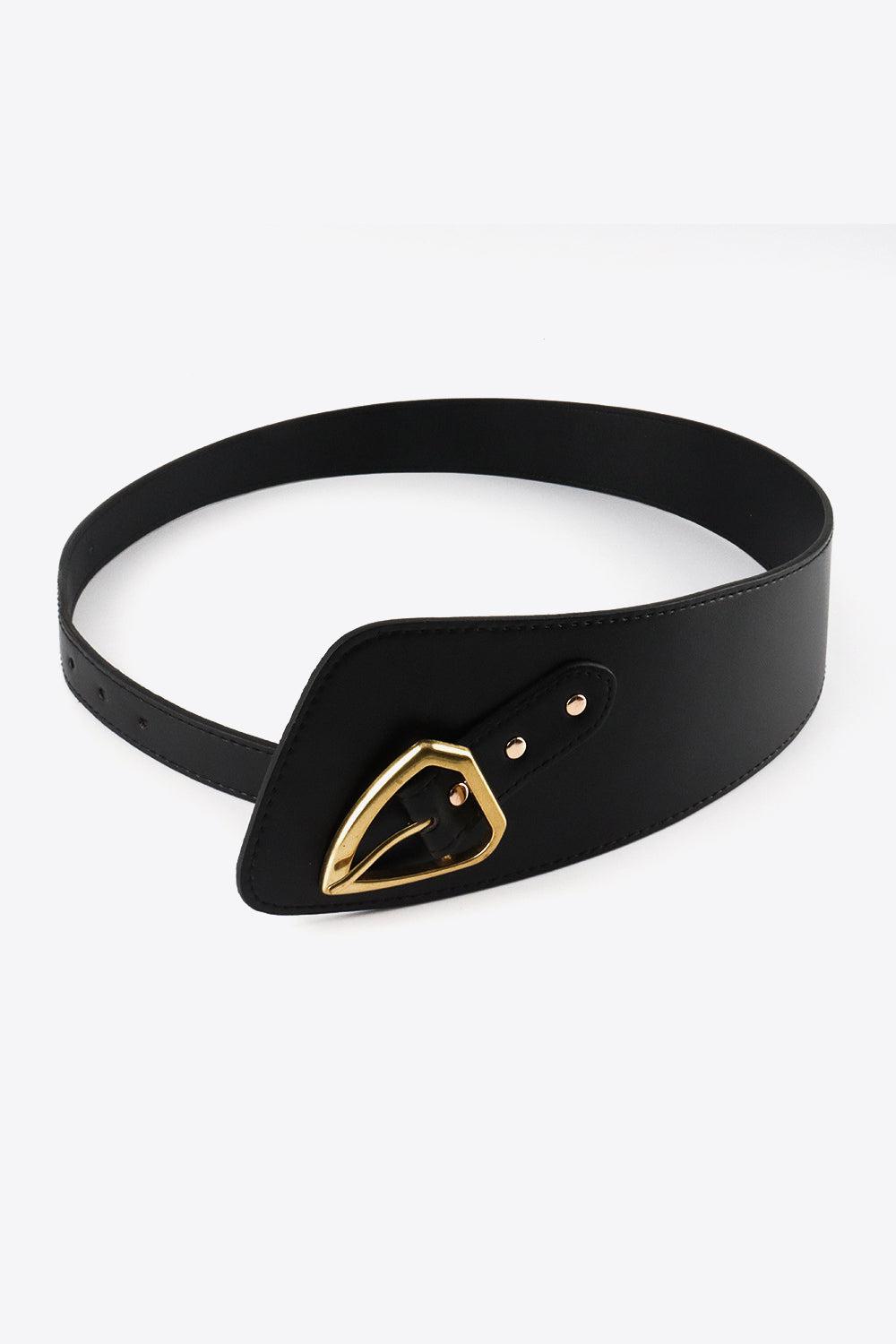 Irregular PU Leather Belt BLUE ZONE PLANET