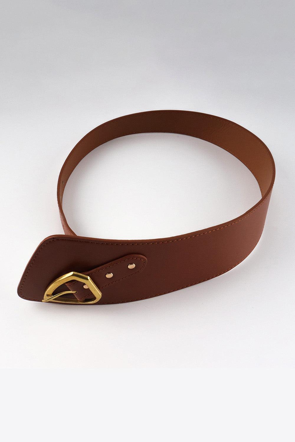 Irregular PU Leather Belt BLUE ZONE PLANET