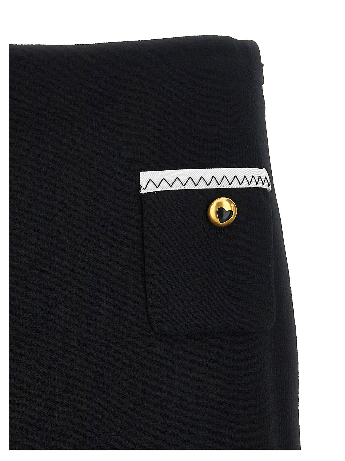 Moschino Heart Button Skirt-Skirts-[Adult]-[Female]-2022 Online Blue Zone Planet