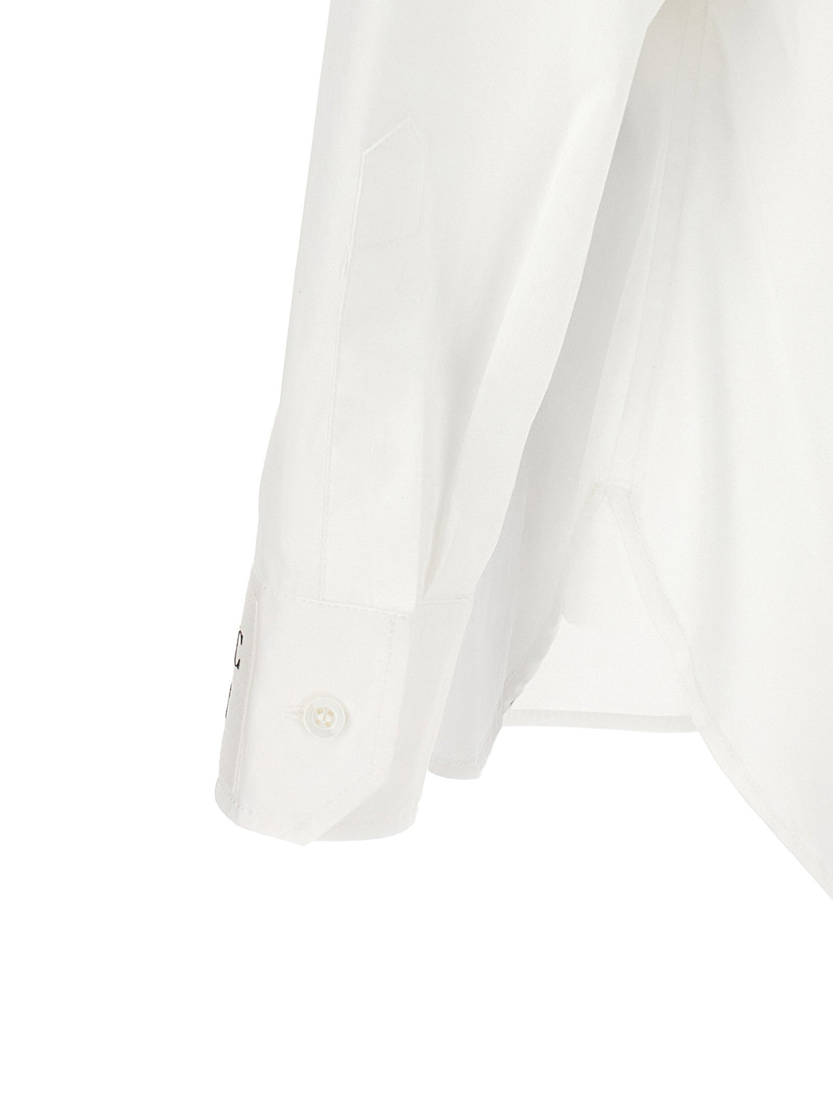 Moschino Poplin Shirt-Shirts-[Adult]-[Female]-2022 Online Blue Zone Planet