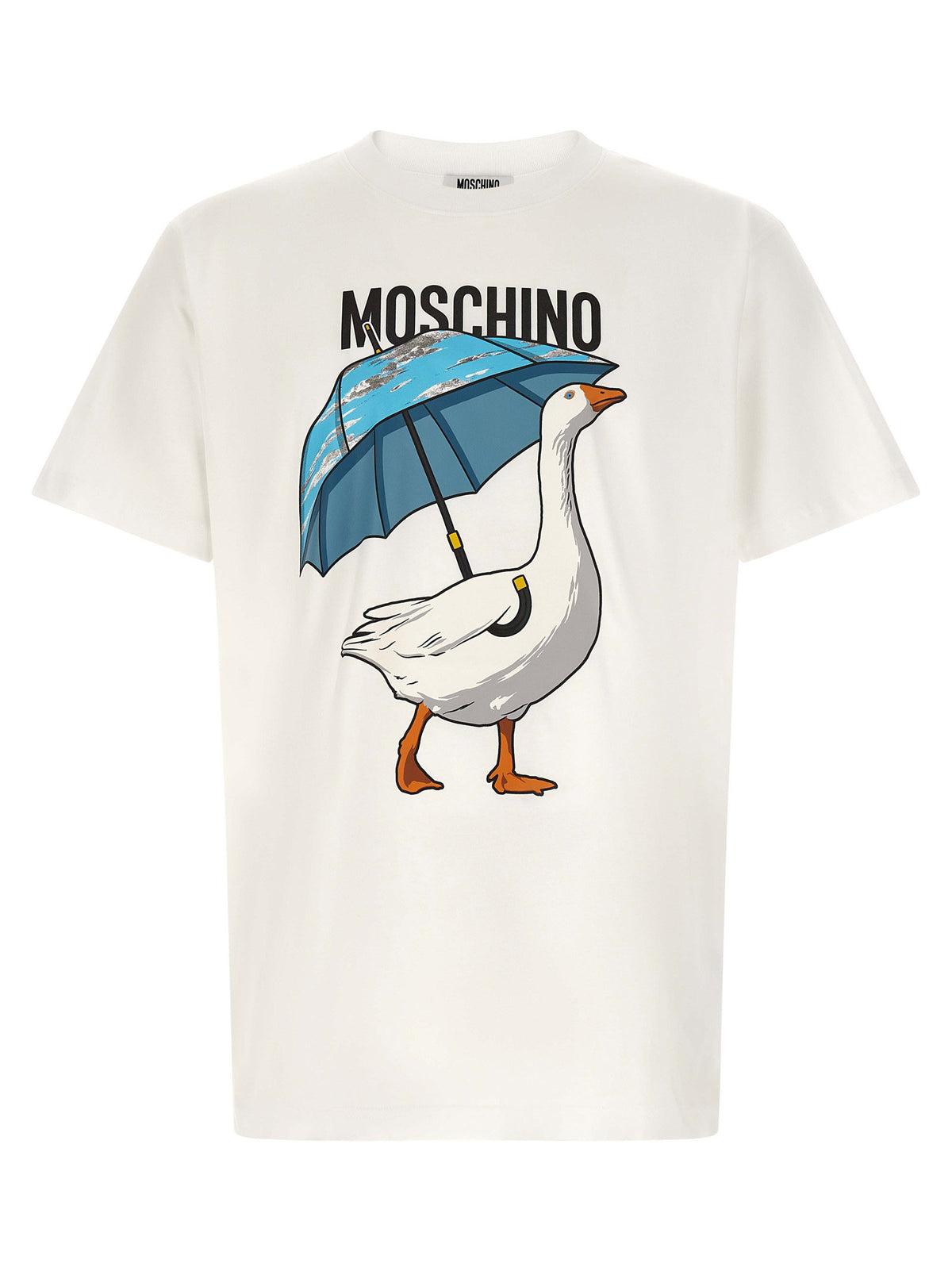 Moschino Goose T-shirt-Topwear-[Adult]-[Female]-XL-White-2022 Online Blue Zone Planet