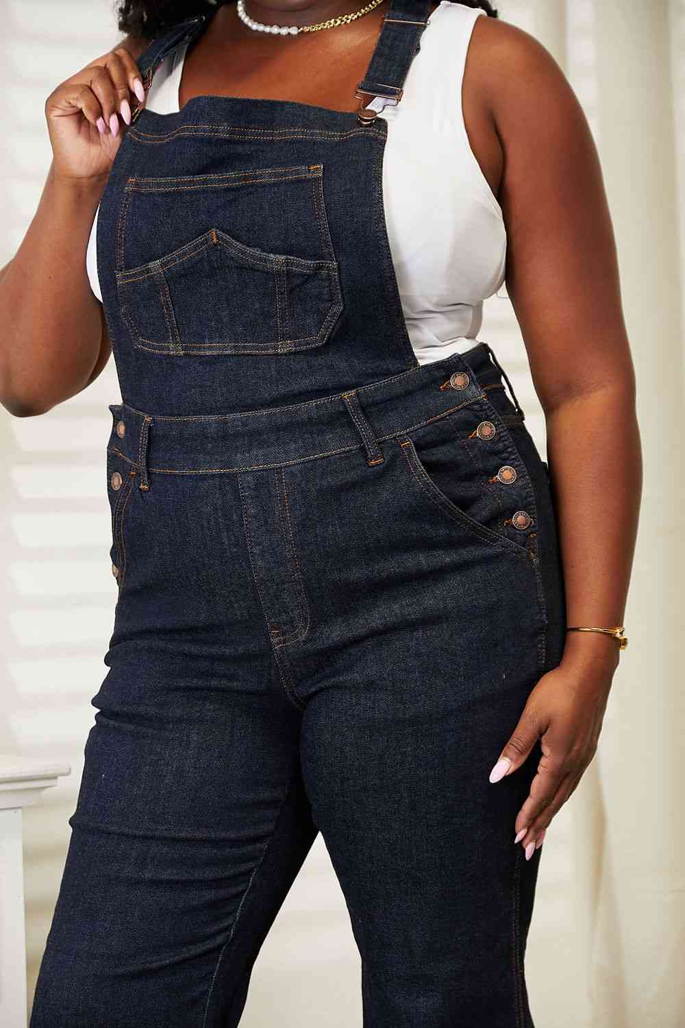 Judy Blue Full Size High Waist Classic Denim Overalls BLUE ZONE PLANET