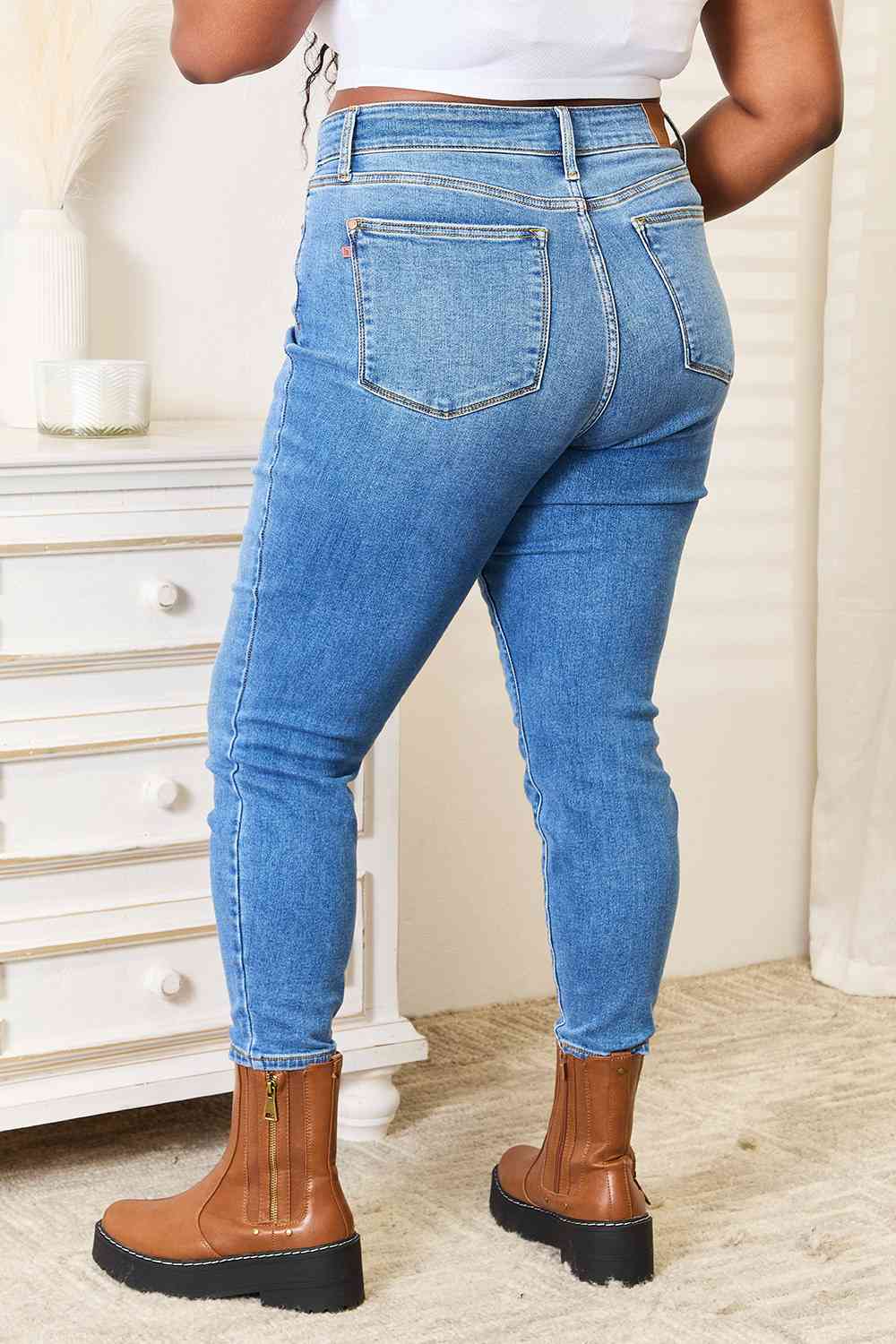 Judy Blue Full Size High Waist Skinny Jeans BLUE ZONE PLANET