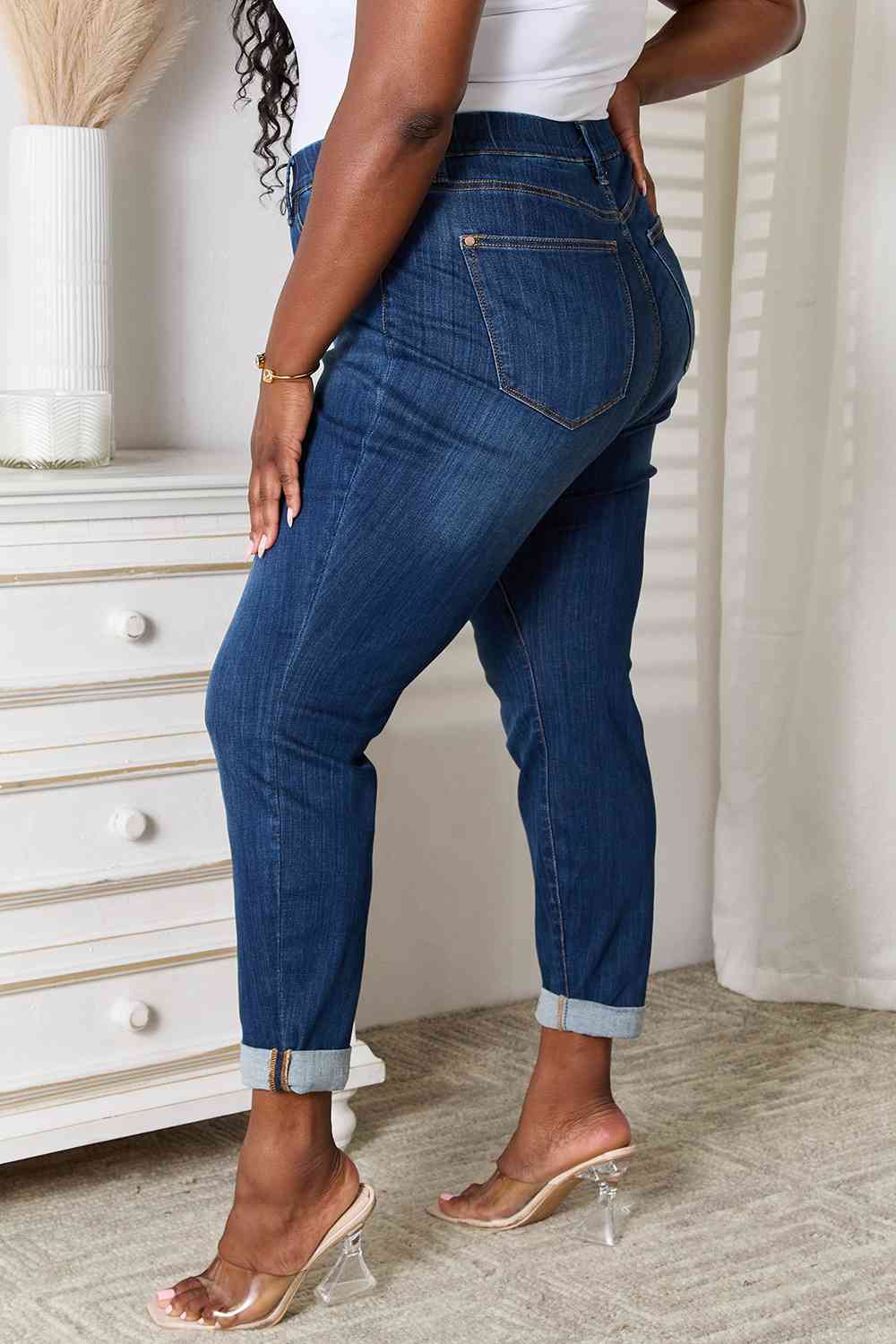 Judy Blue Full Size Skinny Cropped Jeans BLUE ZONE PLANET