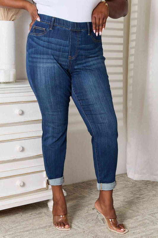 Judy Blue Full Size Skinny Cropped Jeans BLUE ZONE PLANET