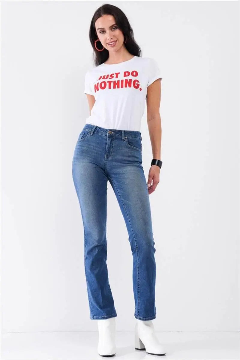 Just Do Nothing Skinny Boot Jeans Blue Zone Planet