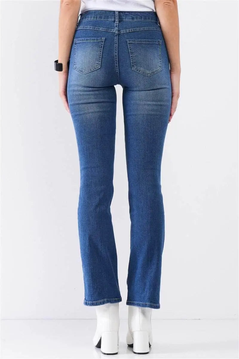 Just Do Nothing Skinny Boot Jeans Blue Zone Planet