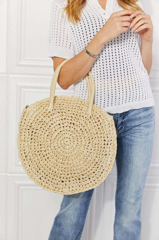 Justin Taylor Beach Date Straw Rattan Handbag in Ivory-BAGS-[Adult]-[Female]-Ivory-One Size-2022 Online Blue Zone Planet