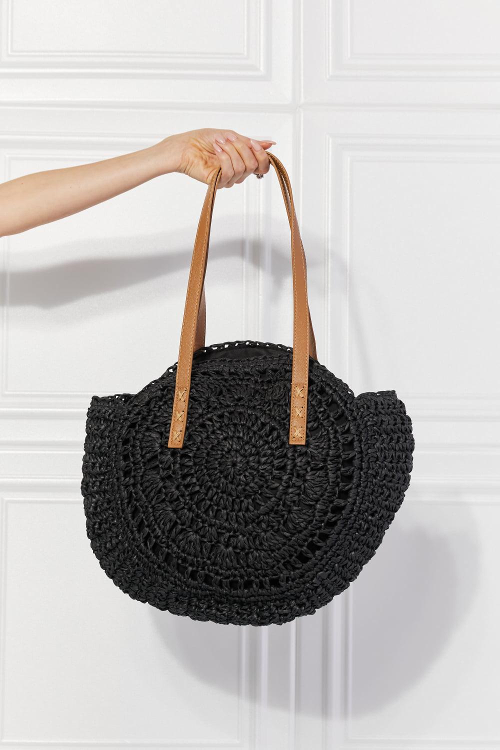 Justin Taylor C'est La Vie Crochet Handbag in Black BLUE ZONE PLANET