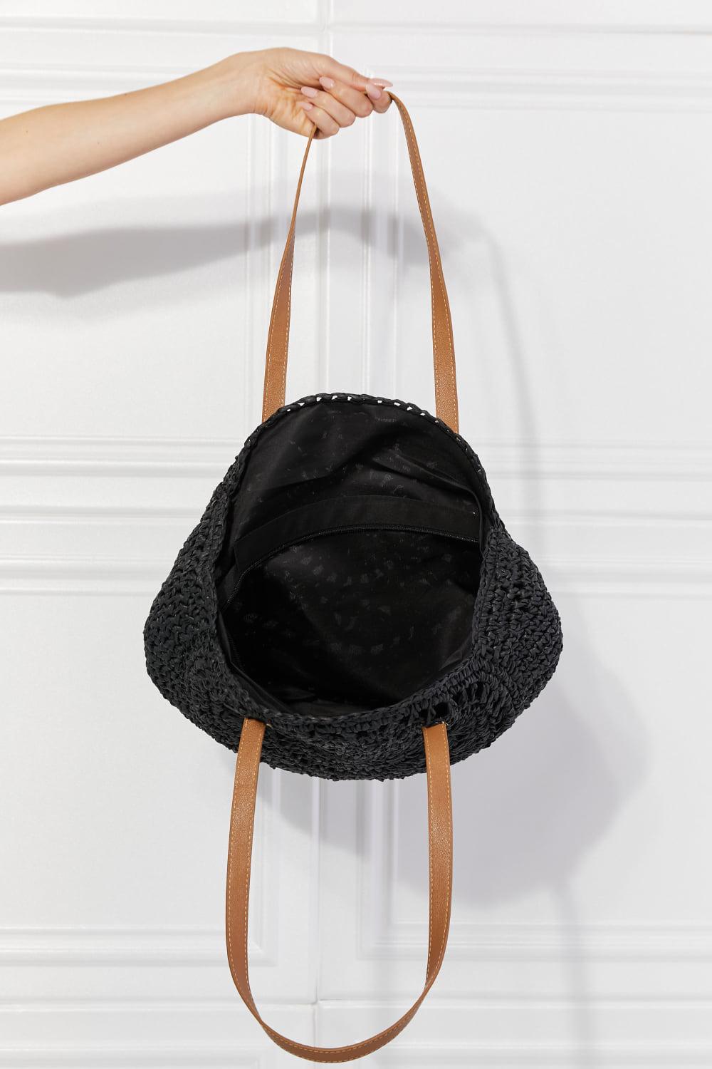 Justin Taylor C'est La Vie Crochet Handbag in Black BLUE ZONE PLANET