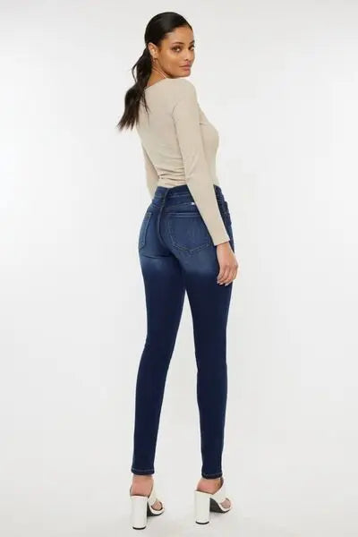 Kancan Mid Rise Gradient Skinny Jeans BLUE ZONE PLANET