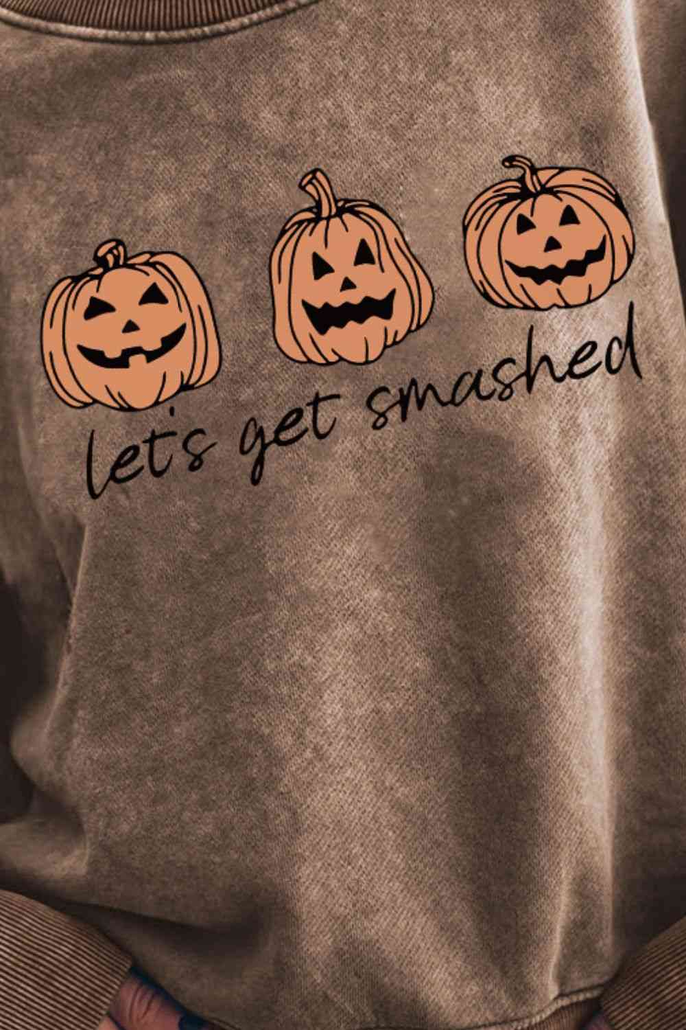 LET'S GET SMASHED Graphic Sweatshirt BLUE ZONE PLANET
