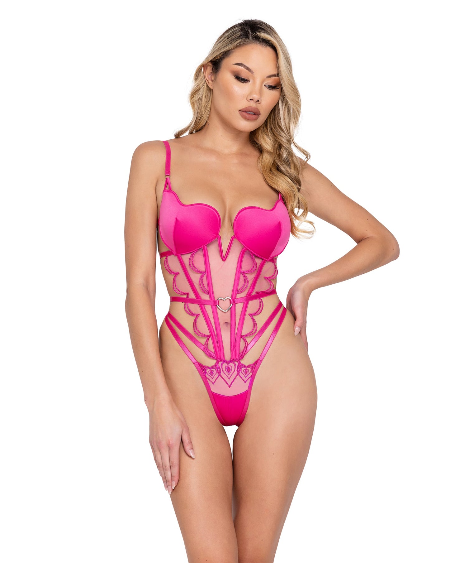 Bubblegum-Heart-Cup-Teddy-LINGERIE-[Adult]-[Female]-X-Small-Pink-2022 Online Blue Zone Planet