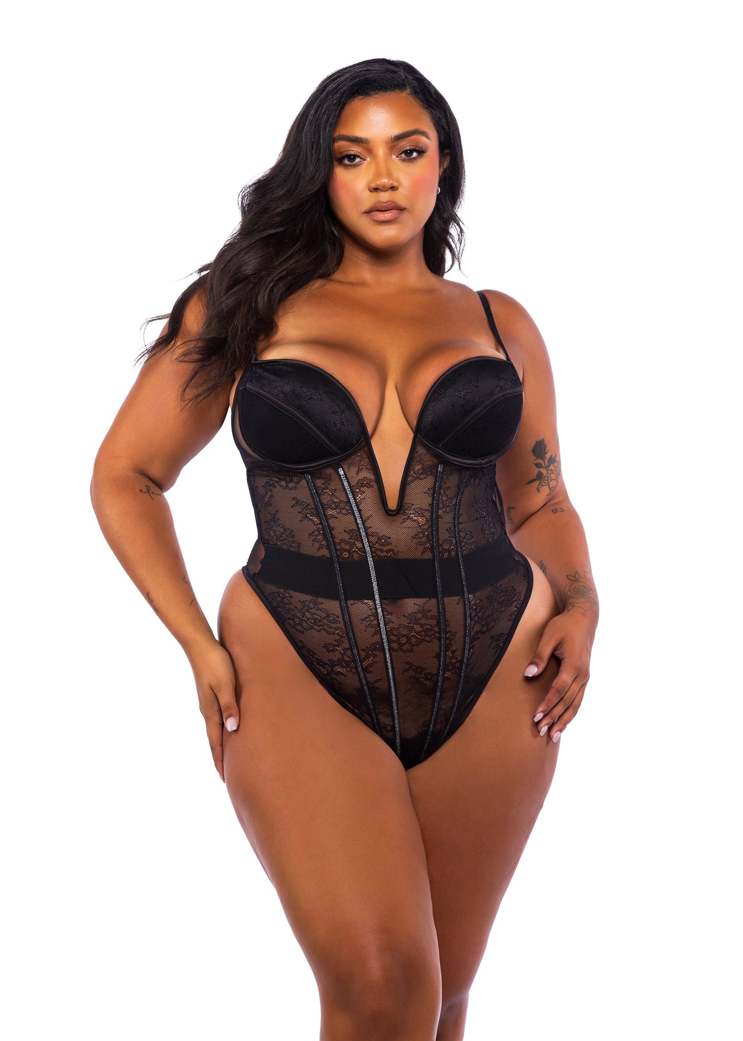 Belle Noir Teddy Lingerie-[Adult]-[Female]-Black-1-x-2022 Online Blue Zone Planet