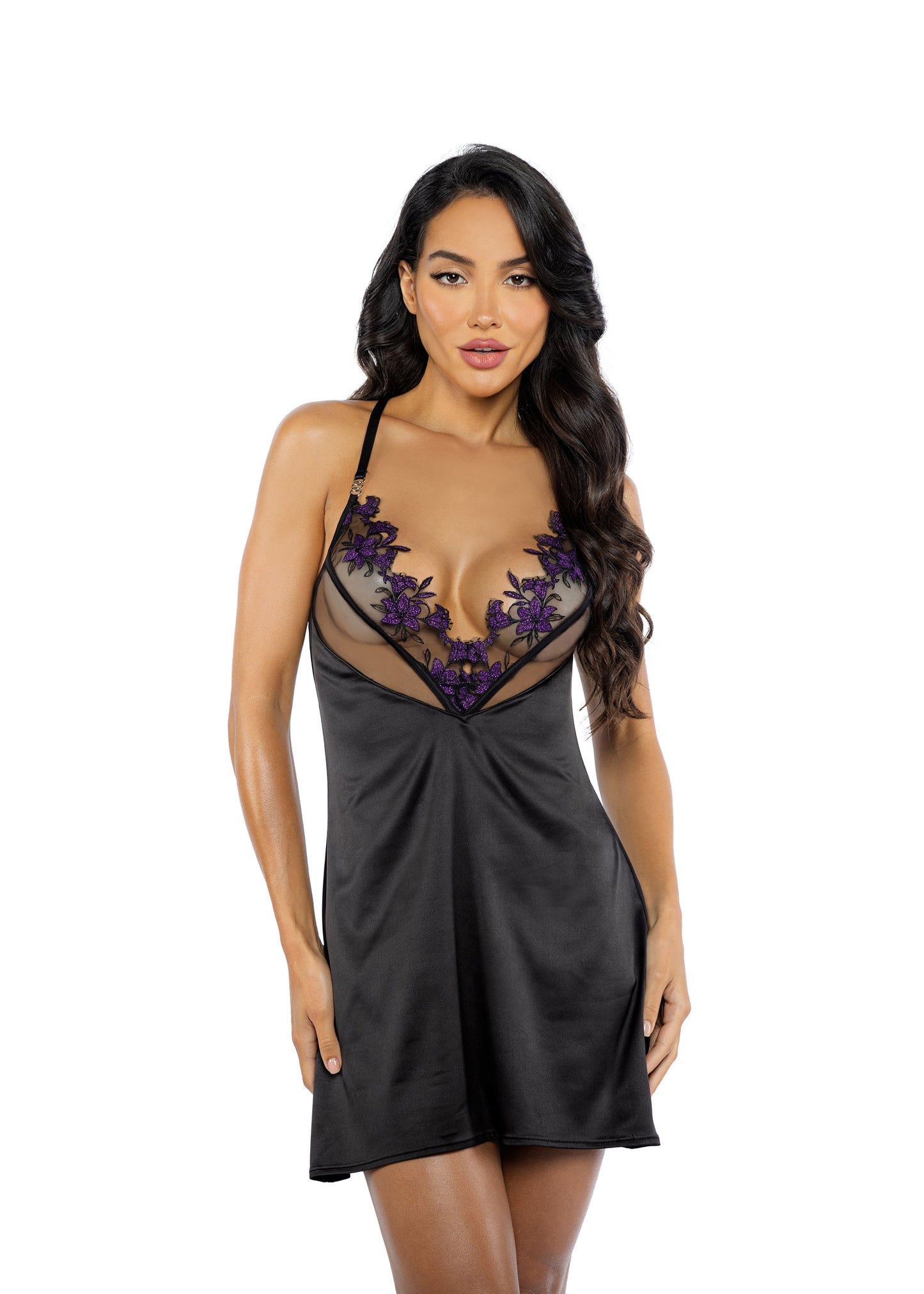 Dark Romance Chemise Lingerie-[Adult]-[Female]-Black-S-2022 Online Blue Zone Planet