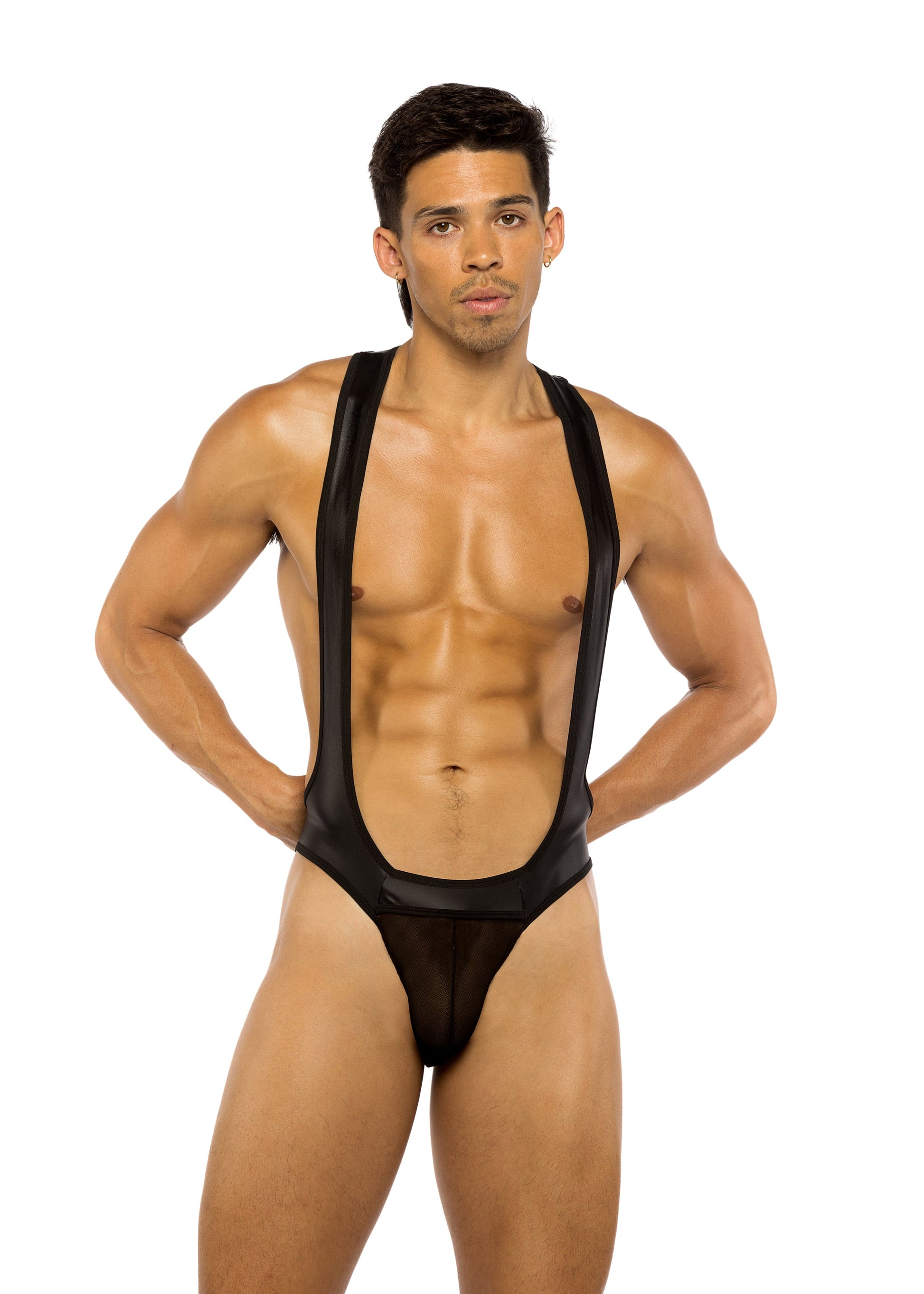 Mens Wrestling Leotard Jockstrap Singlet-[Adult]-[Female]-Black-S-2022 Online Blue Zone Planet