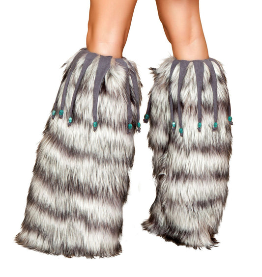 Leg Warmers With Beaded Fringe Costume-New Products,Accessories-[Adult]-[Female]-As Shown-O/S-2022 Online Blue Zone Planet