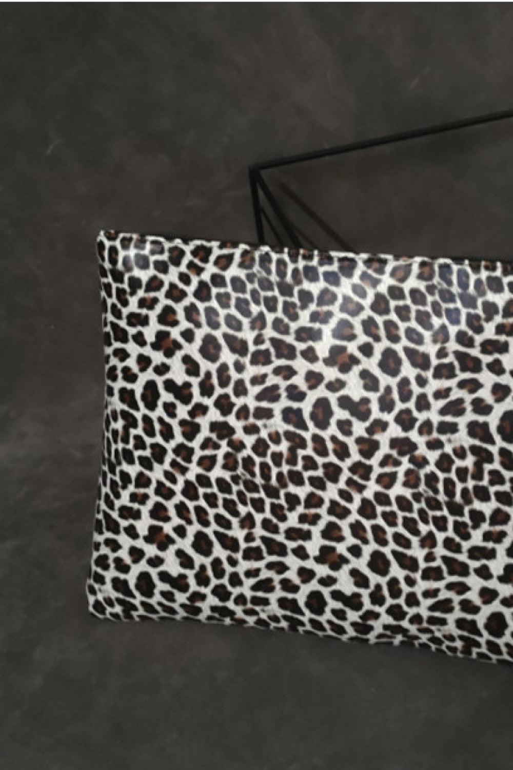 Leopard PU Leather Clutch BLUE ZONE PLANET