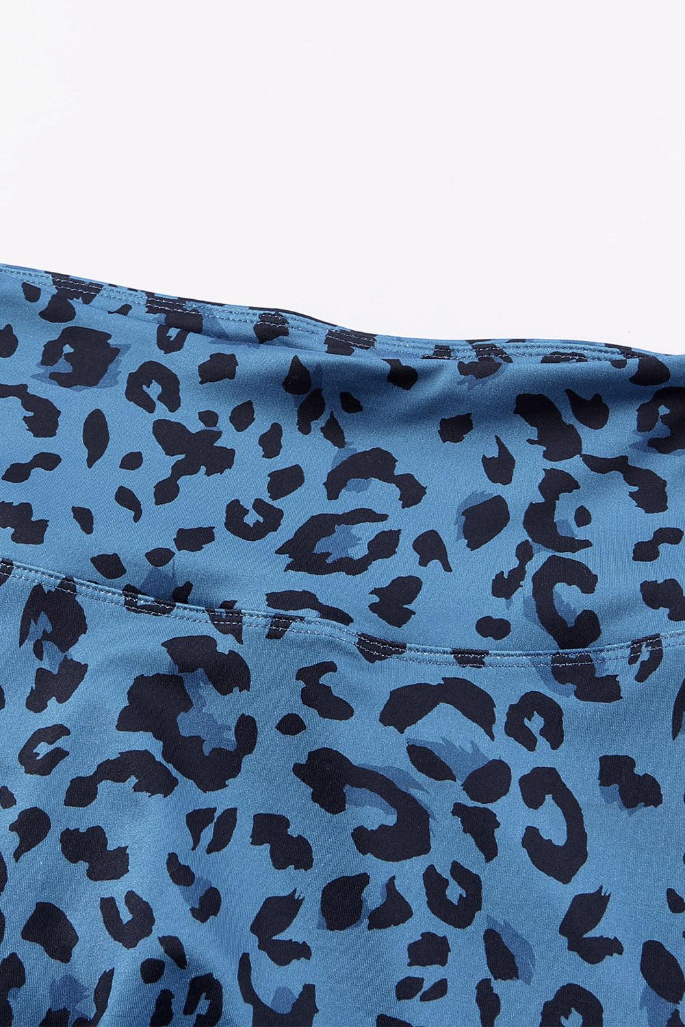 Leopard Print Wide Waistband Leggings BLUE ZONE PLANET