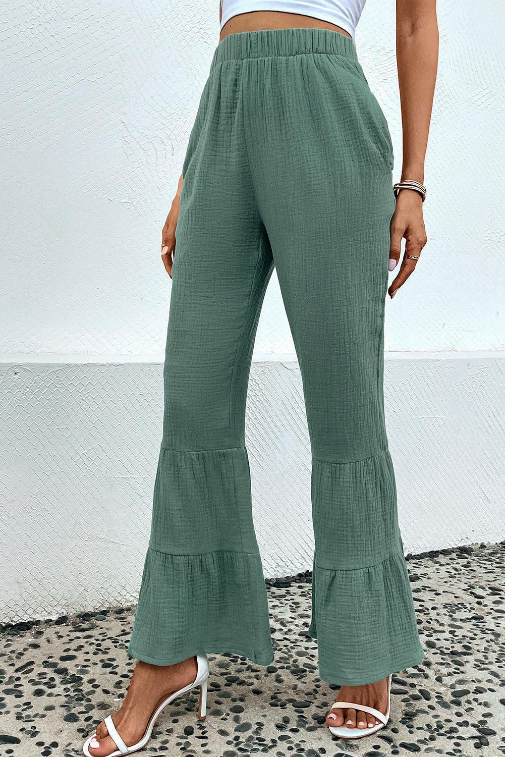 Long Flare Pants with Pocket BLUE ZONE PLANET