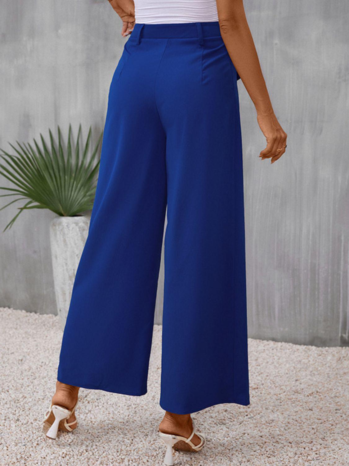 Long Wide Leg Pants BLUE ZONE PLANET