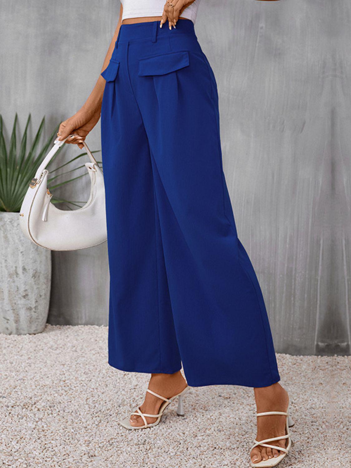 Long Wide Leg Pants BLUE ZONE PLANET