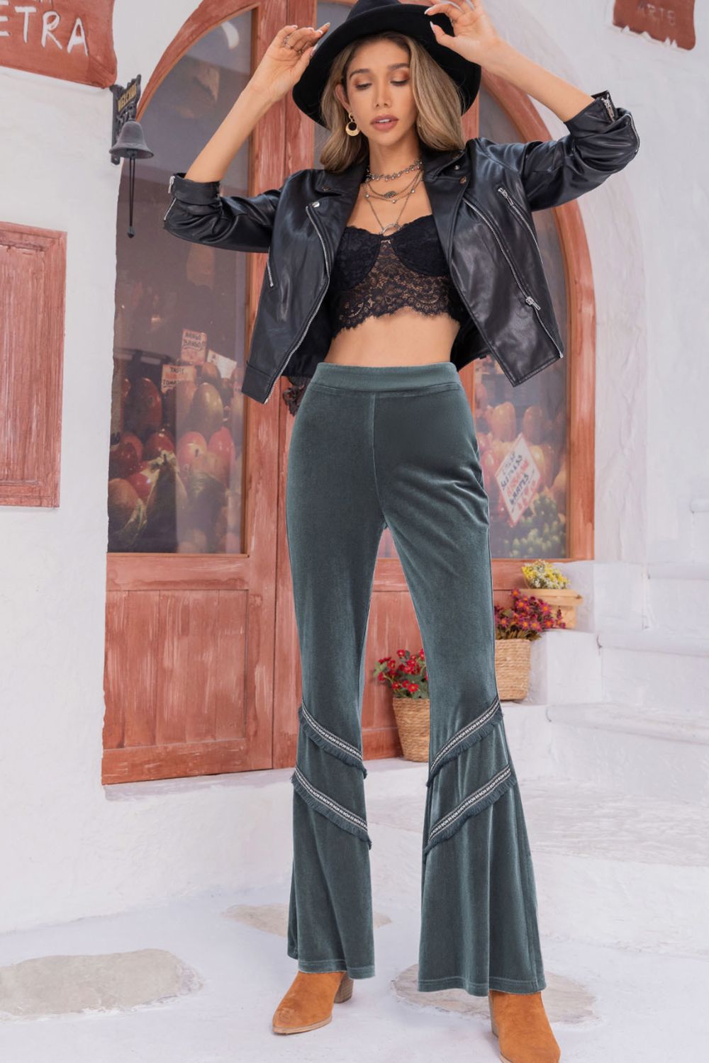 Long Wide Leg Pants BLUE ZONE PLANET