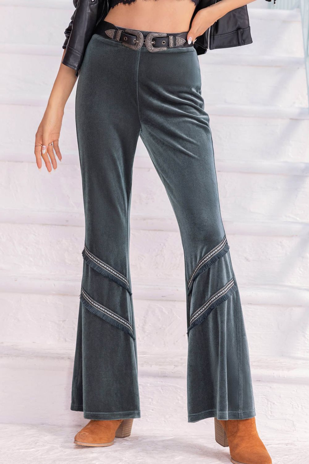 Long Wide Leg Pants BLUE ZONE PLANET