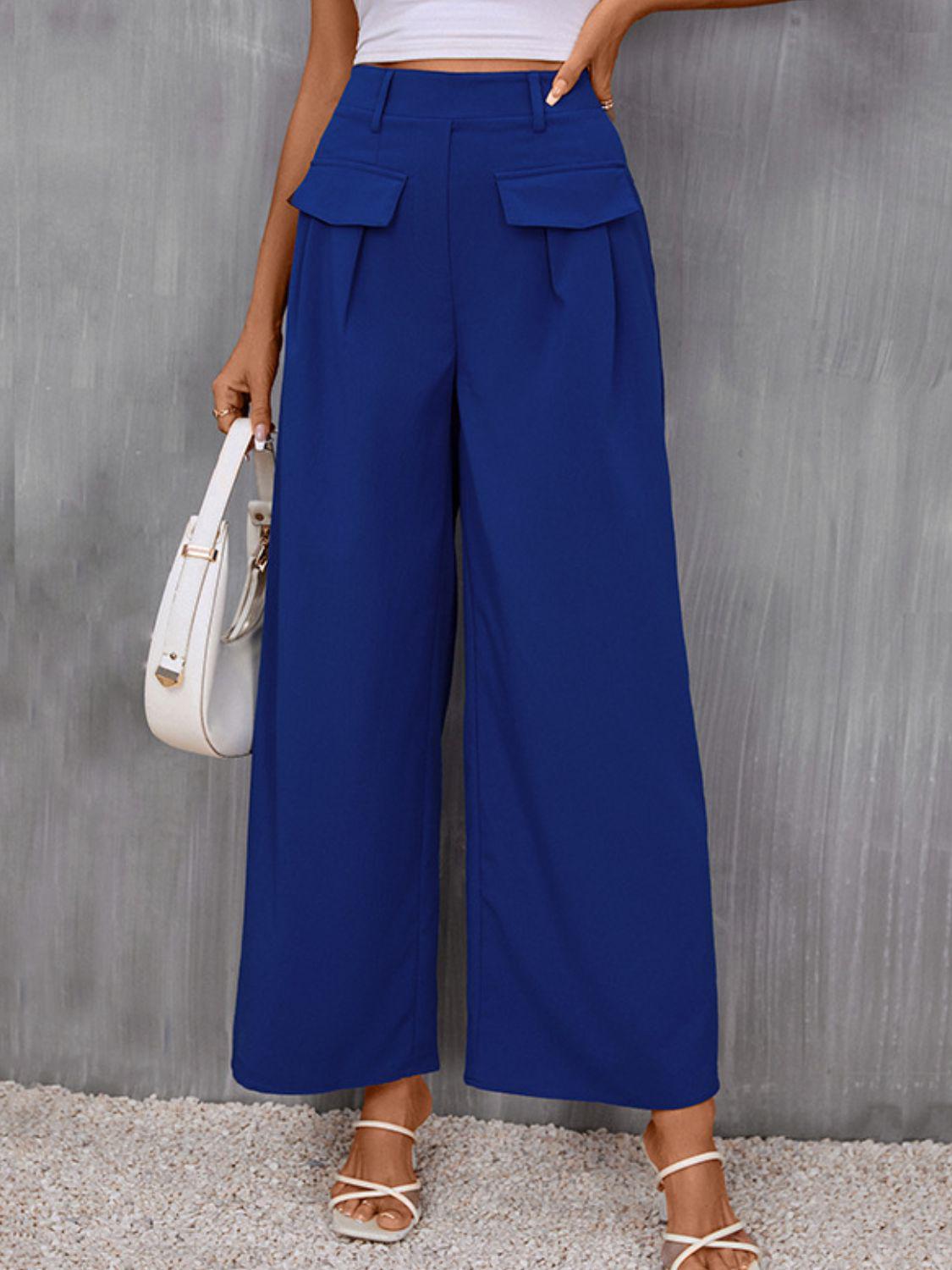 Long Wide Leg Pants BLUE ZONE PLANET