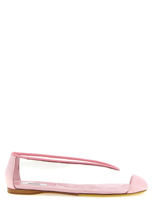 Moschino Pvc Ballet Flats-Flat Shoes-[Adult]-[Female]-2022 Online Blue Zone Planet