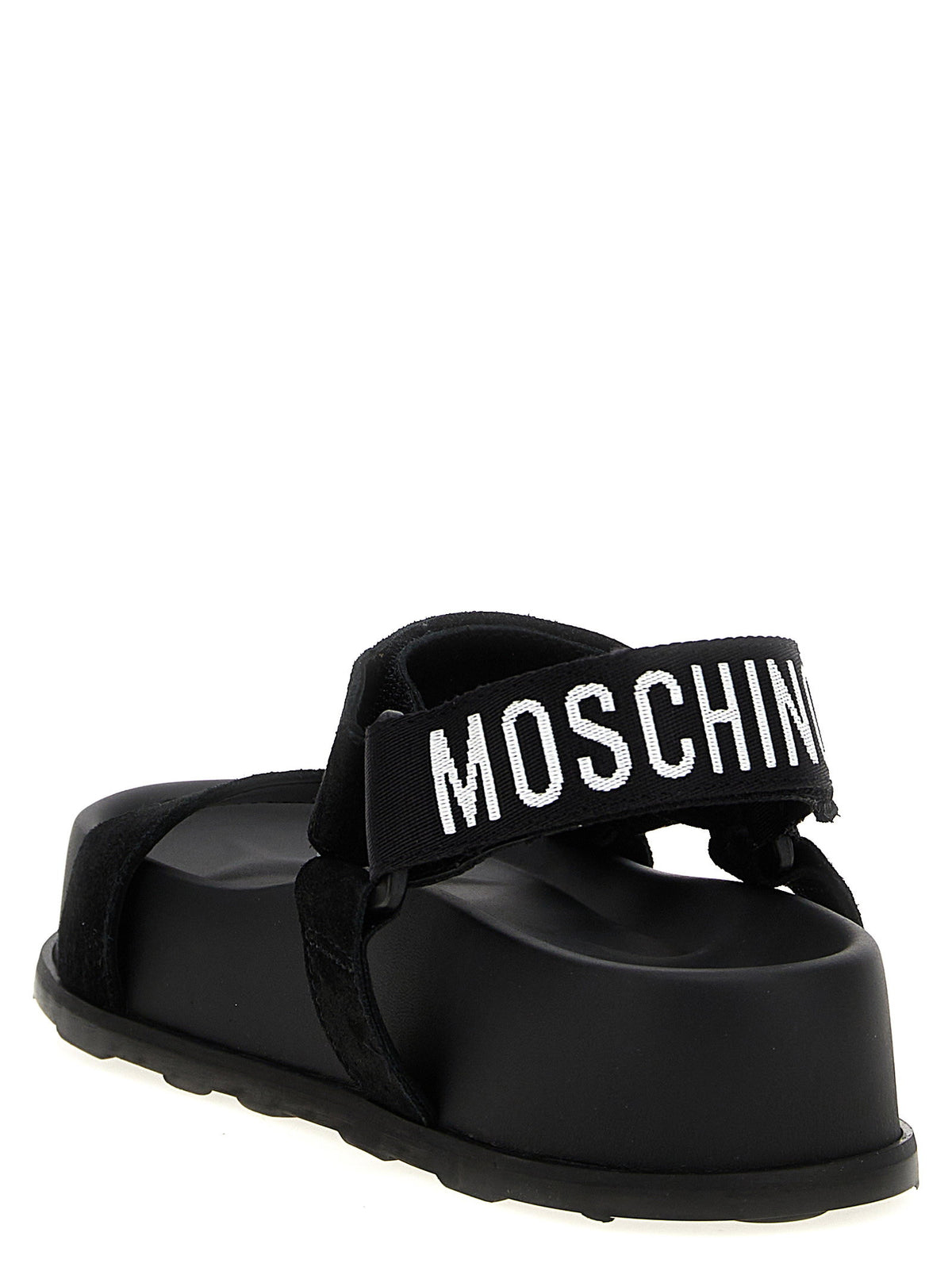 Moschino Suede Sandals-Sandals-[Adult]-[Female]-2022 Online Blue Zone Planet