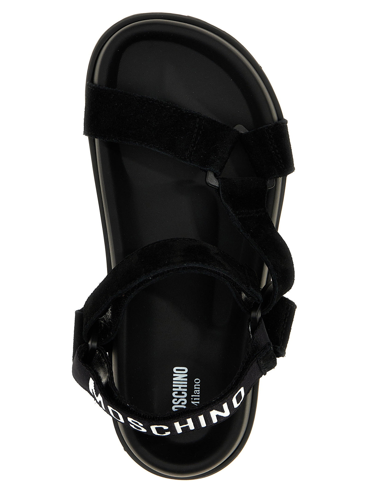 Moschino Suede Sandals-Sandals-[Adult]-[Female]-2022 Online Blue Zone Planet