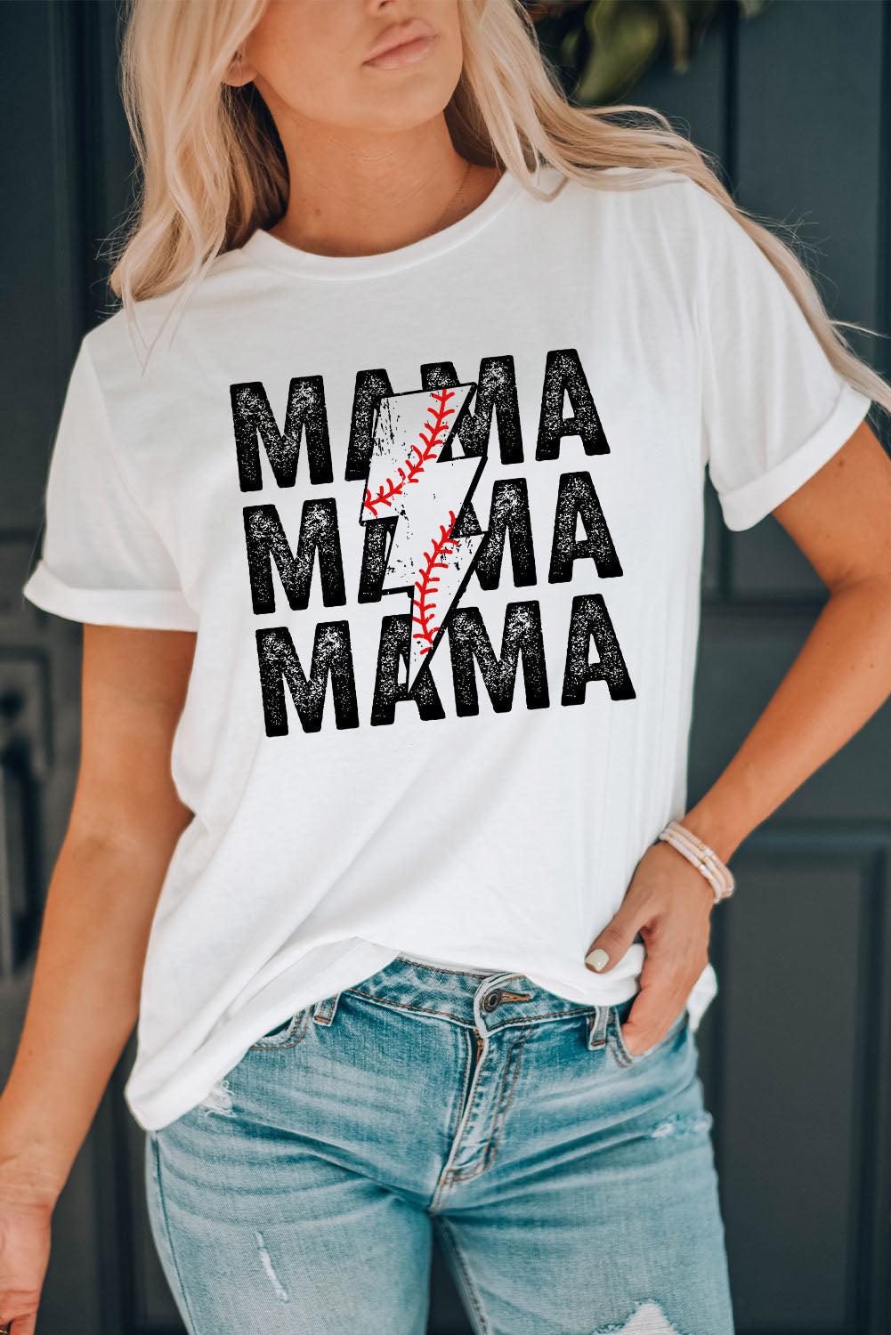 MAMA Graphic Short Sleeve Tee BLUE ZONE PLANET