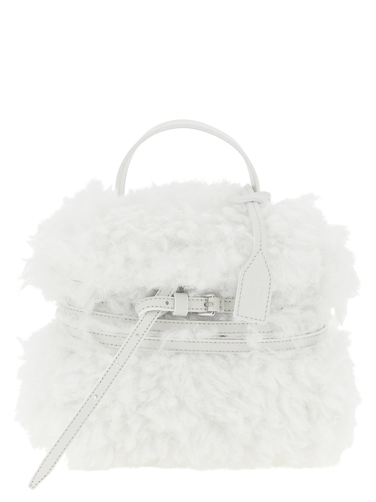 Moschino Tie Me Small Handbag-Handbag-[Adult]-[Female]-UNI-White-2022 Online Blue Zone Planet